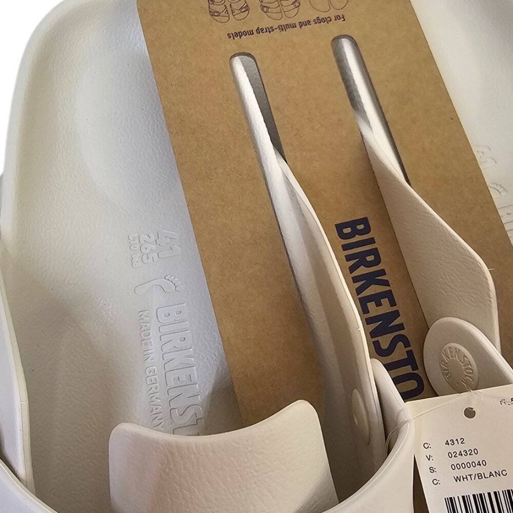 Birkenstock Womens Boston Eva Clogs, Mules, Slip On, Narrow, White, Size 10, NWT - Picture 3 of 6
